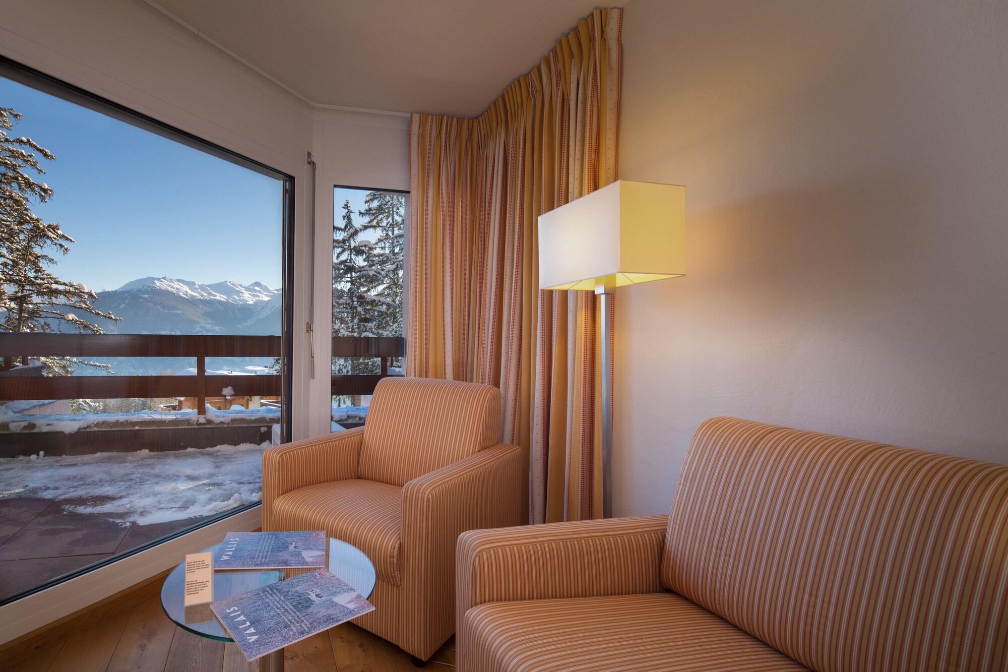 Hotel Helvetia Intergolf Crans-Montana Eksteriør billede