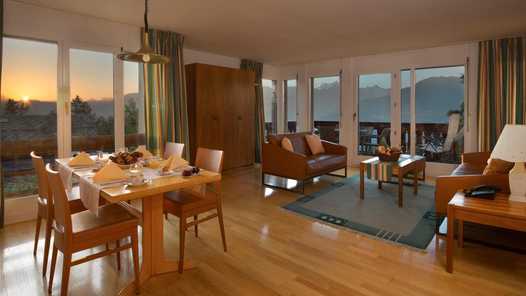 Hotel Helvetia Intergolf Crans-Montana Eksteriør billede